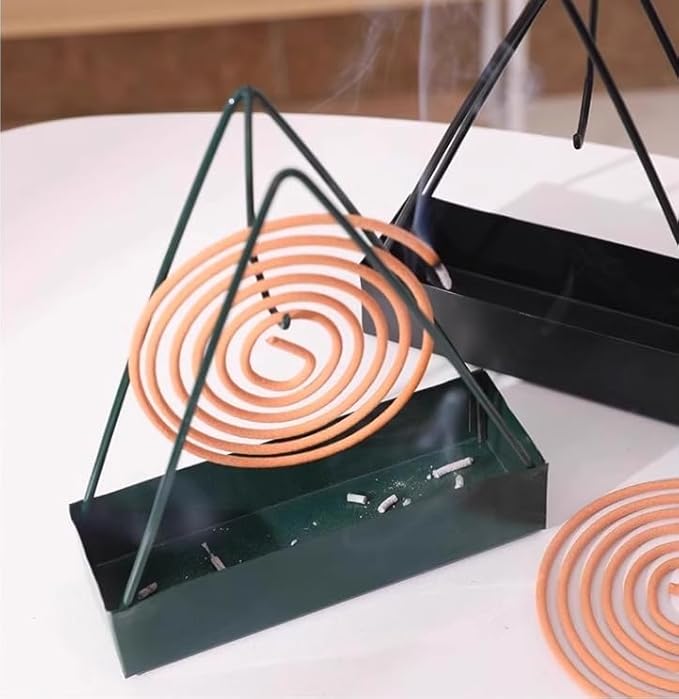 Designer Portable Iron Mosquito Coil Holder with Handle - Fireproof Material Incense Holder - Bloomnest