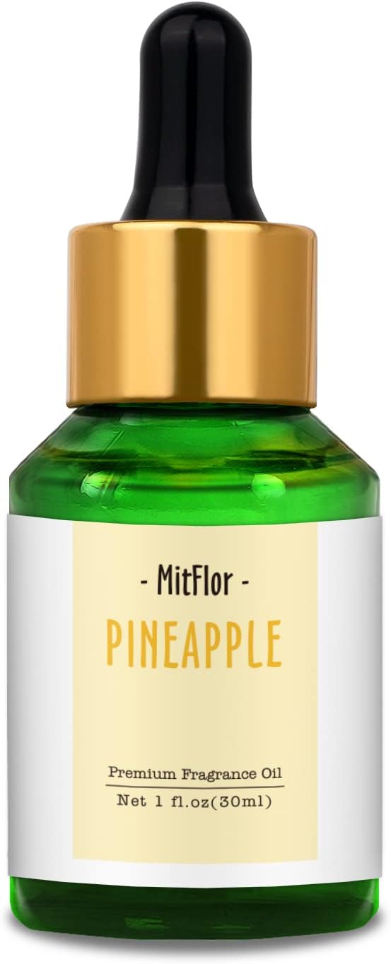 Pineapple Fragrance Oil, MitFlor Single Scented Oil, Large Size Premium Grade Fragrance Oil for Soap & Candle Making, Aromatherapy Oil, Sweet & Fruity Scent for Home Fragrance, 30ml - Bloomnest