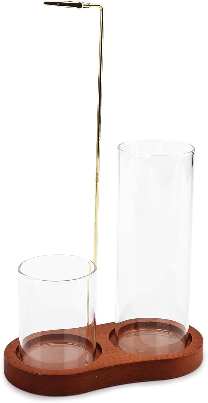2 in 1 Glass Incense Holder, Incense Sticks Burner Holder with Storage, Anti-Ash Incenses Burner, Hang Upside Down Incenses Holder for Meditation Yoga Spa Home Decor - Bloomnest