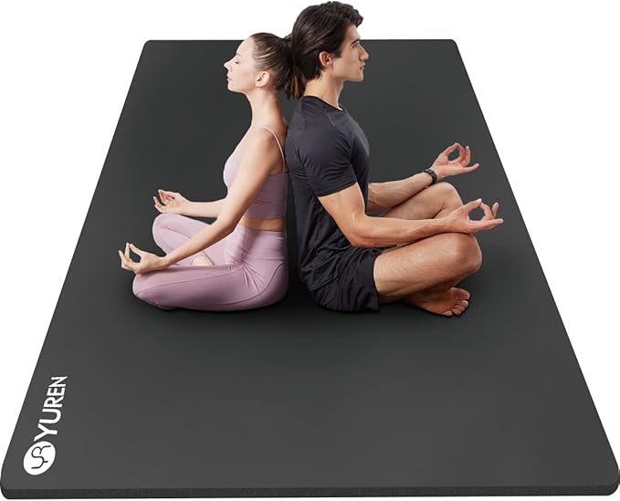 Large Yoga Mat 78"x 51" 20mm/15mm/10mm Thick Workout Mats for Home Gym, Extra Wide Workout for Women Men Gym Flooring Exercises - Bloomnest
