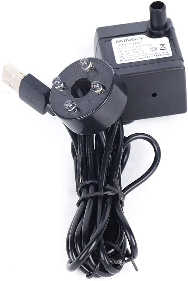 Indoor Waterfall Tabletop Fountain, Rockery Water Fountains Tabletop Decoration Relaxation with LED Light, Rockery Fountain with Ball for Home and Office Bedroom Decoration