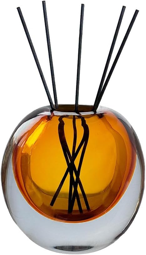 Amber Glass Vase, DIY Empty Reed Diffuser Bottle for Essential Oils, 200mL, Aromatherapy, Modern Home Decor, AV1533 Bloomnest