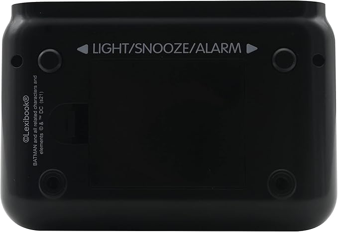 LEXiBOOK - Batman Digital Alarm Clock for Kids with Night Light Snooze, Childrens Clock, Luminous Batman, Black Colour - RL800BAT - Bloomnest