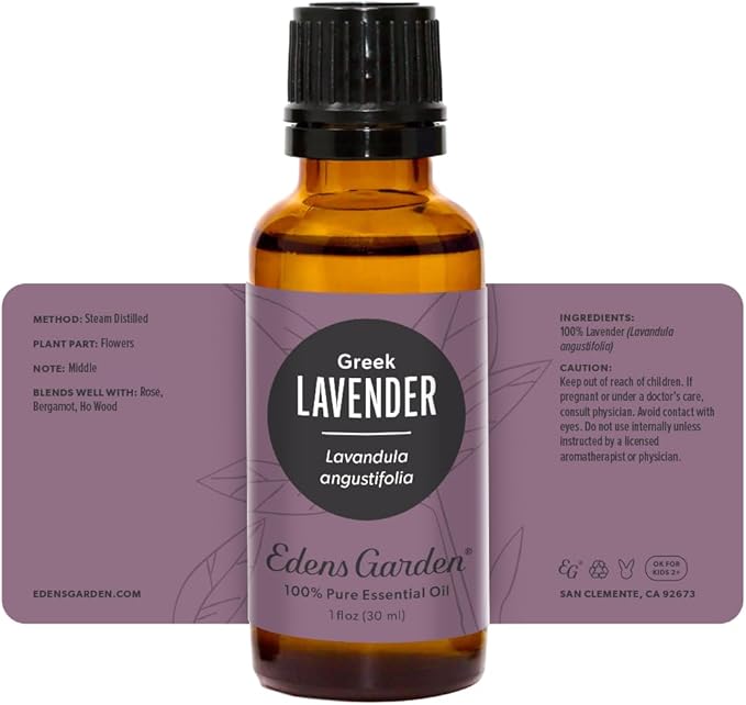 Edens Garden Lavender- Greek Essential Oil- 100% Pure Premium Grade, Undiluted, Natural, Therapeutic, Aromatherapy, The Best for Diffuser, Face, Hair, Kid Safe 30 ml (1 fl oz) EdensGarden