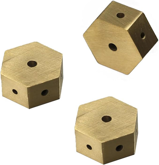 Mini Dual Purpose Incense, Brass Incense Holder for Incense Sticks, Hexagonal Shape Burner Plate Holder Censer Home Decoration, 3 Pcs - Bloomnest
