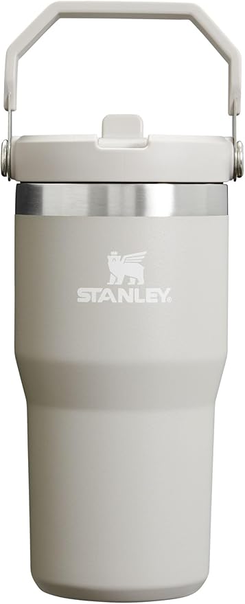 Stanley IceFlow Flip Straw Tumbler with Handle 20 oz | Twist On Lid and Flip Up Straw | Leak Resistant Water Bottle | Insulated Stainless Steel |BPA-Free | Ash - Bloomnest