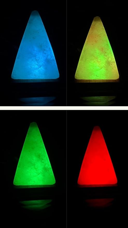 Himalayan Salt Lamp, USB Powered, Night Light Color Changing Lamp,Unique Gift Idea (Pyramidnew) - Bloomnest