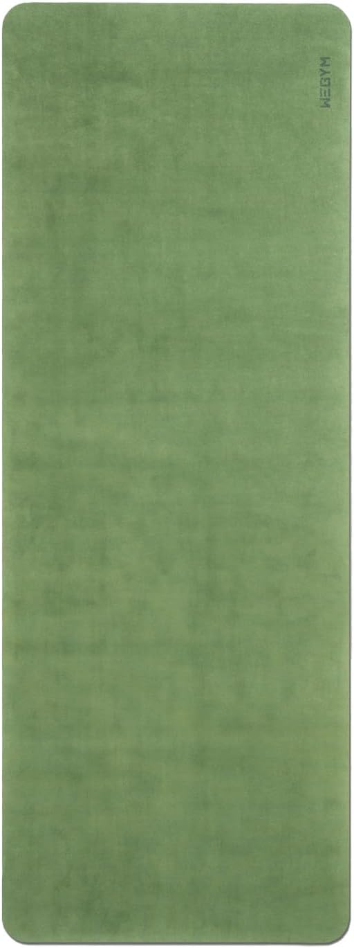 WeGym Yoga Mat, 4mm Cushioned Exercise Mat for Yoga, Pilates, Home Workouts - Anti Slip Polyurethane Suede Yoga Mat with Carrying Strap