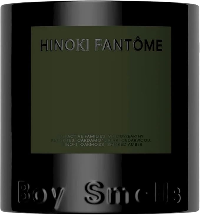 Hinoki Fantôme Scented Candles for Men and Women - 27 oz - Soy, Coconut Wax Candle Blend - Aromatic Candles for Home with Japanese Cypress, Jasmine and Smoked Amber - 100-Hour Burn - Cotton Wick - Bloomnest