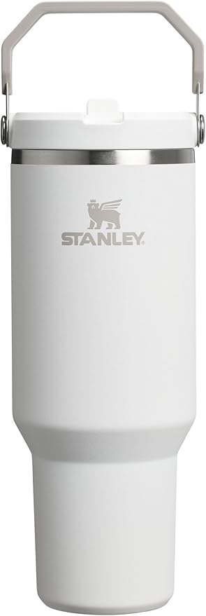 STANLEY IceFlow 2.0 Flip Straw Tumbler with Handle 40 oz | Twist On Lid and Flip Up Straw | Leak Resistant Water Bottle | Insulated Stainless Steel | BPA-Free | Frost - Bloomnest