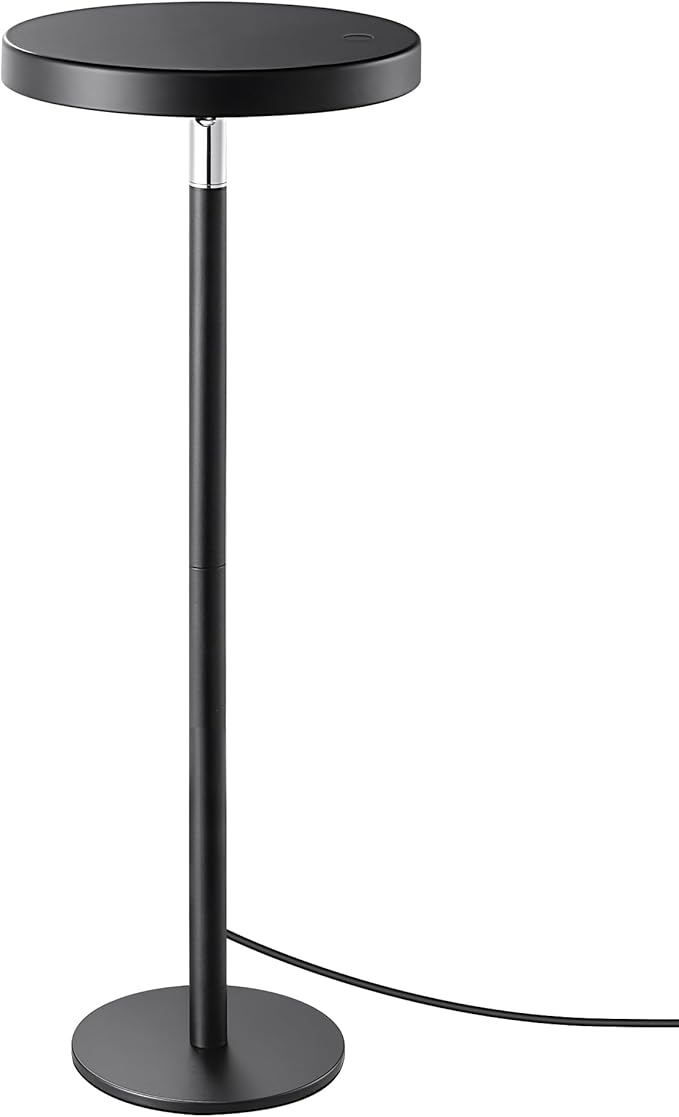 EDISHINE LED Table Lamp with 2 Adjustable Height, 5%-100% Dimmable & 3 Color Temperature, Touch Control, Modern Desk Lamp for Office, Reading, Black - Bloomnest