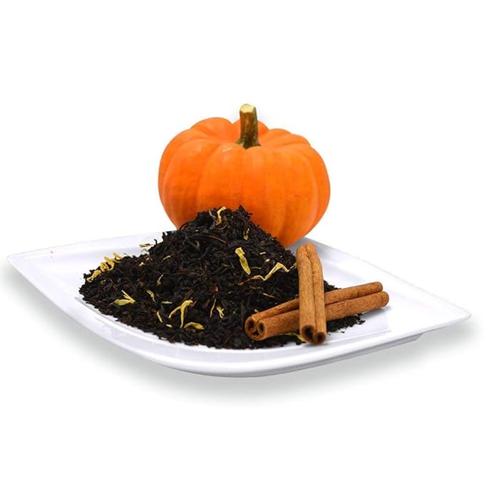Organic Positively Tea Company, Pumpkin Spice Black Tea, Loose Leaf, 16 Ounce - Bloomnest