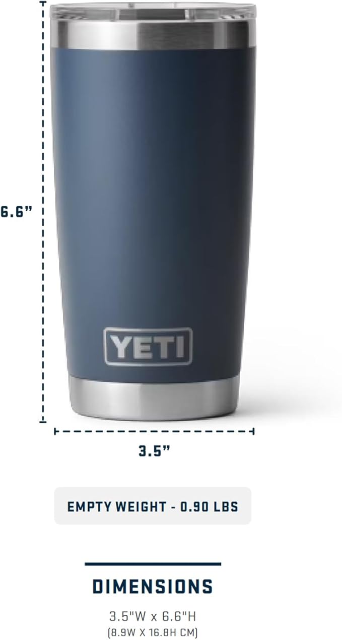 YETI Rambler 20 oz Stainless Steel Vacuum Insulated Tumbler w/MagSlider Lid - Bloomnest