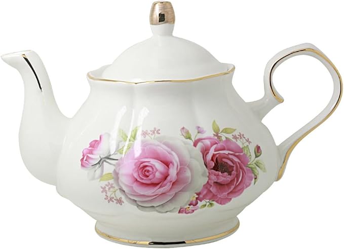 Jomop Teapot Handmade Ceramic Flowers (Rose) - Bloomnest