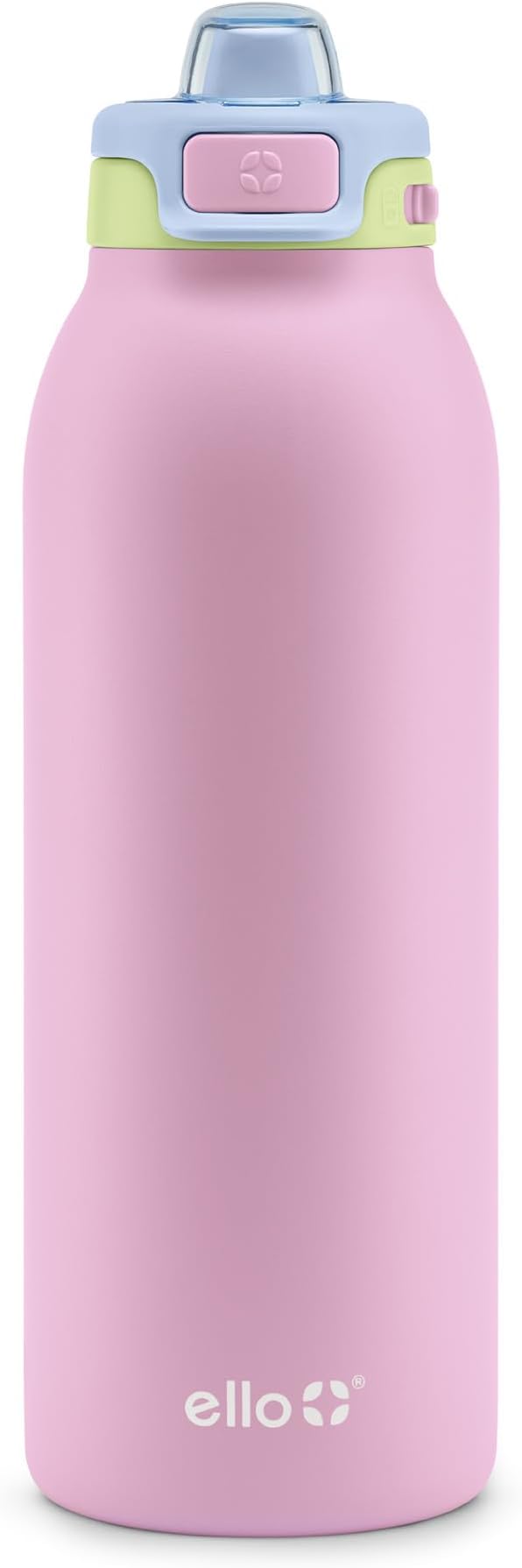 Ello Pop & Fill Insulated Stainless Steel Water Bottle with Quick Fill Lid, Leakproof Locking, Sip or Chug Spout, BPA-Free, Double Wall Vacuum Insulated for Sports, Travel & School- 22oz / 32oz / 40oz Ello