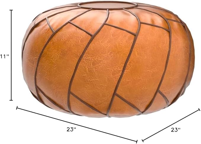 Moderner Pouf Ottoman Pumpkin Color - Bloomnest