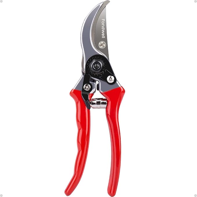 Fondwell 8.5" Bypass Pruning Shears for Gardening: Heavy Duty Garden Clippers Hand Pruners of High Cutting Efficiency - Bloomnest