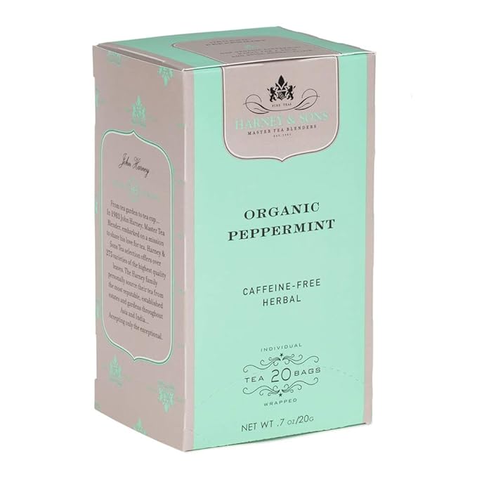 Harney & Sons Premium Organic Herbal Tea, Peppermint, 20 Count - Bloomnest