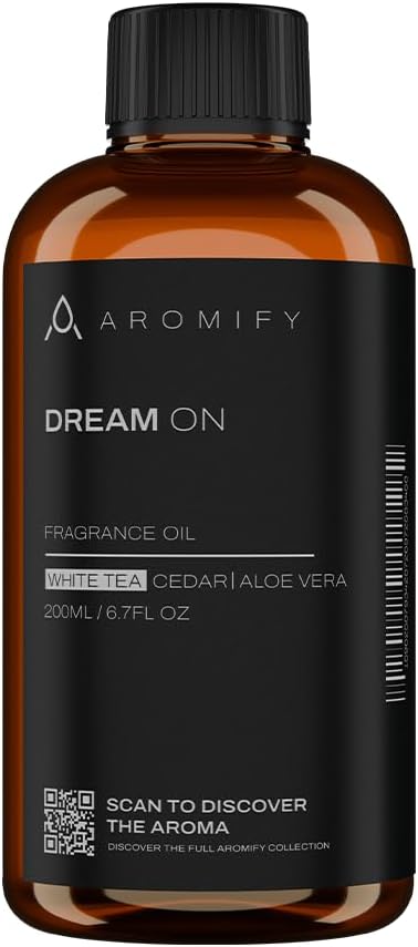 Dream On Diffuser Oil, 6.7 FL Oz, 200 mL, Luxury Hotel Scent Diffuser Oil for Home, Office & Spa, Fragrance Essential Oils for Aromatherapy, Aloe Vera & Cedarwood. - Bloomnest