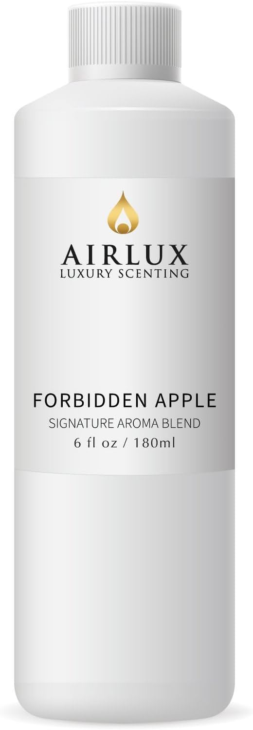 Signature Aroma Oil No. 28 Forbidden Apple – Cucumber, Grapefruit, Magnolia – Aroma Oil for Cold Air & Waterless Diffusers and DIY Crafts – 180 mL, 6.1 fl oz Eco Refill Bottle Airlux