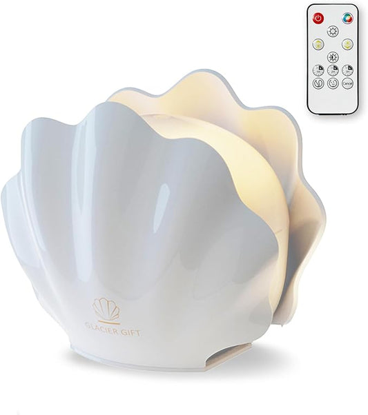 Essential Oil Diffuser 260ML, Shell Aroma Diffuser with Remote Control, 7 Colors LED Night Light for Bedroom Home Relaxation, Valentines Day Gifts - Bloomnest