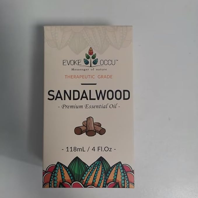 EVOKE OCCU Sandalwood Essential Oils for Skin Care, Diffuser, Perfume, Candle and Soap Making - 4 FL Oz - Bloomnest