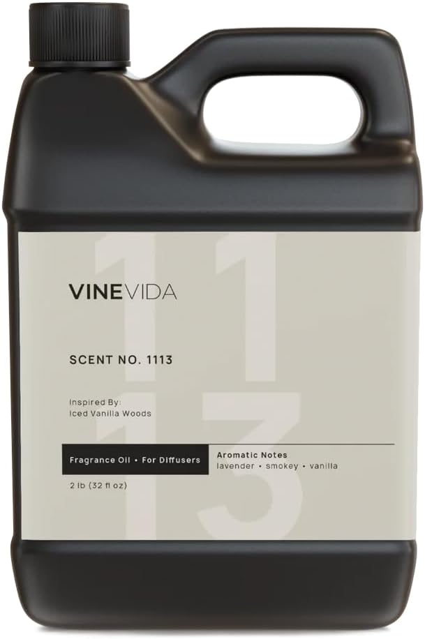 VINEVIDA [32 Fl Oz] Scent NO. 1113 Fragrance Oil for Cold Air Diffusers, Aromatic Notes of Vanilla, Lavender, Smokey & Woodsy Notes Essential Oils for Diffuser Oil Refill & Air Freshener Spray - Bloomnest