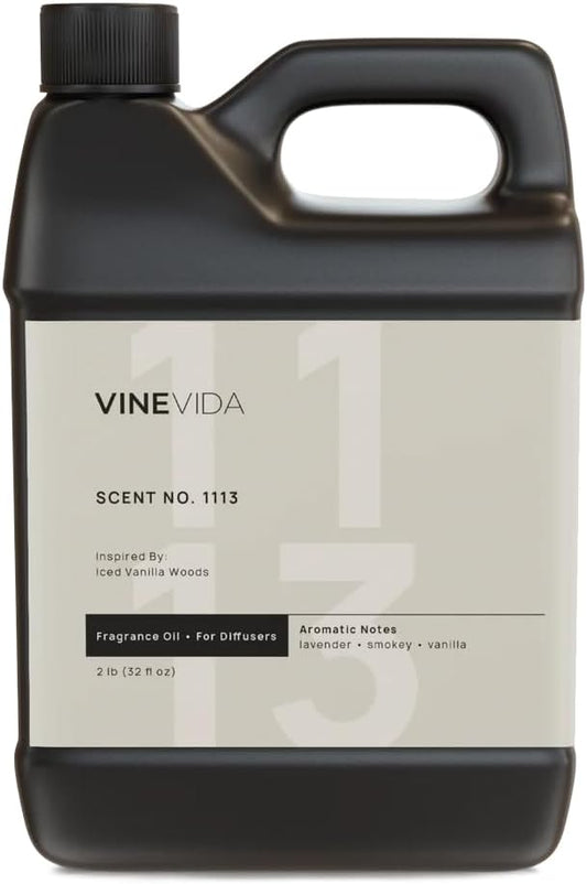 VINEVIDA [32 Fl Oz] Scent NO. 1113 Fragrance Oil for Cold Air Diffusers, Aromatic Notes of Vanilla, Lavender, Smokey & Woodsy Notes Essential Oils for Diffuser Oil Refill & Air Freshener Spray - Bloomnest