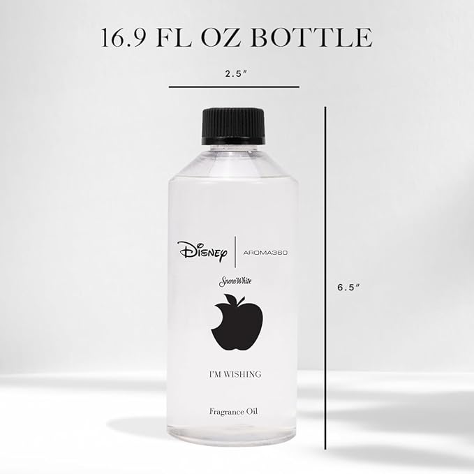 Aroma360 | Disney | I’m Wishing Fragrance Oil Blend | Princess Snow White | Luxury Essential Oil Diffuser | Aromatherapy Scent Diffuser Oil | Orange, Aldehydes & Jasmine 16.9 fl oz, 500mL - Bloomnest