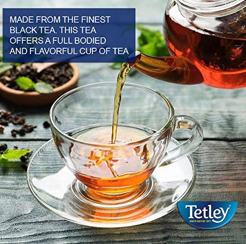 Tetley British Blend Premium Black Tea, 80 Teabags (Pack of 6) - Bloomnest