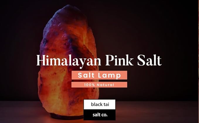 Black Tai Salt Co. Authentic Himalayan Crystal Pink Salt Lamp 60-80 Pounds - Bloomnest