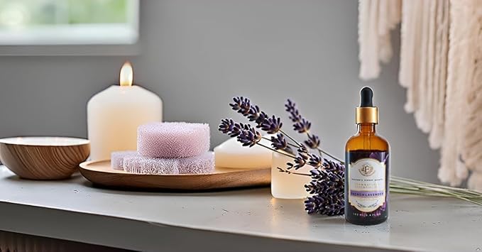 Luxurious French Lavender Essential Oil by Enhanced Essentials|with Glass Dropper|Slow Distilled & Pure| for Home,Diffusers,Skin Care,Aromatherapy,Massage,Soap & Candle Making|3.38 fl oz (100 ml) EnhancedEssentials