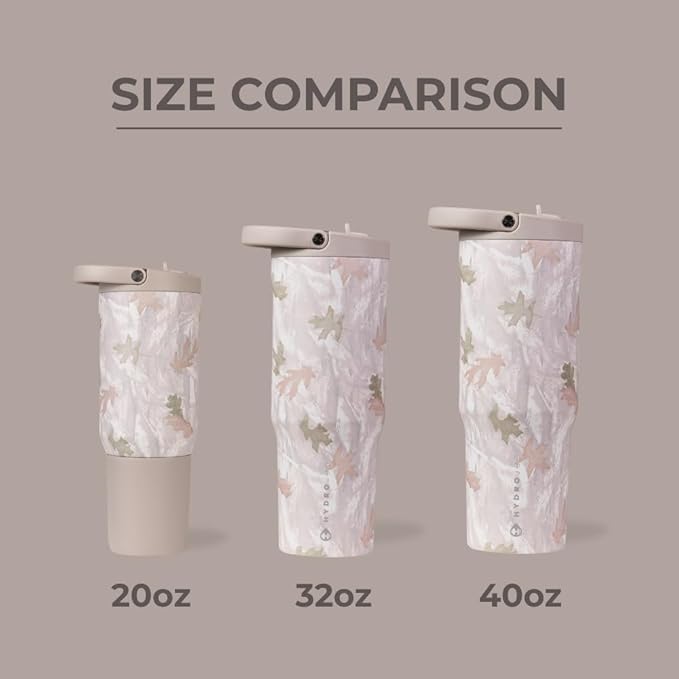 HydroJug Sport - Stainless Steel Tumbler with Straw, Vacuum Insulated, 20oz Leakproof Water Bottle, Ergonomic Design, Reusable, Dishwasher Safe, Rubber Base, Durable for Gym or Outdoors, Camo - Bloomnest