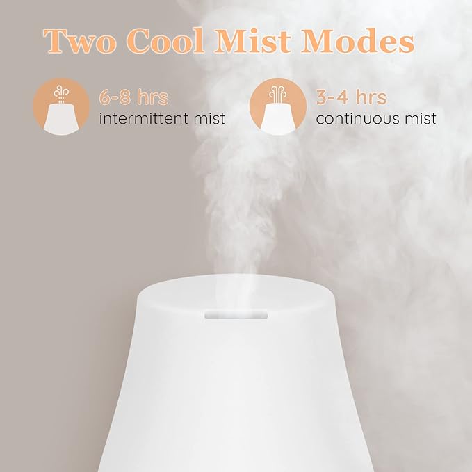 Aromatherapy Essential Oil Diffuser for Room: Air Humidifier Aroma Scent Cool Mist Diffusers Colorful Light Cute Mini Small Waterless Auto Off Ultrasonic for Home Bedroom - Bloomnest