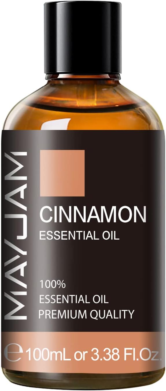 Cinnamon Essential Oil, MAYJAM Pure Essential Oils, 3.38FL.OZ Cinnamon Oil, Perfect for Diffusers Aromatherapy - Bloomnest