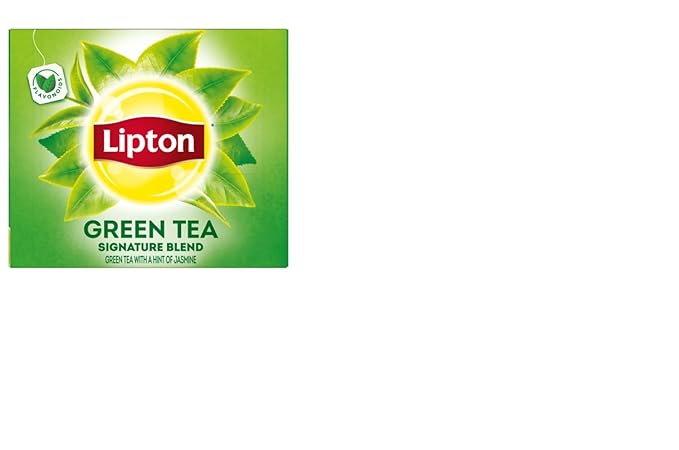 Lipton Green Tea, 100 Percent Natural Signature Blend with hint of Jasmine, 100 Count (Pack of 1) - Bloomnest