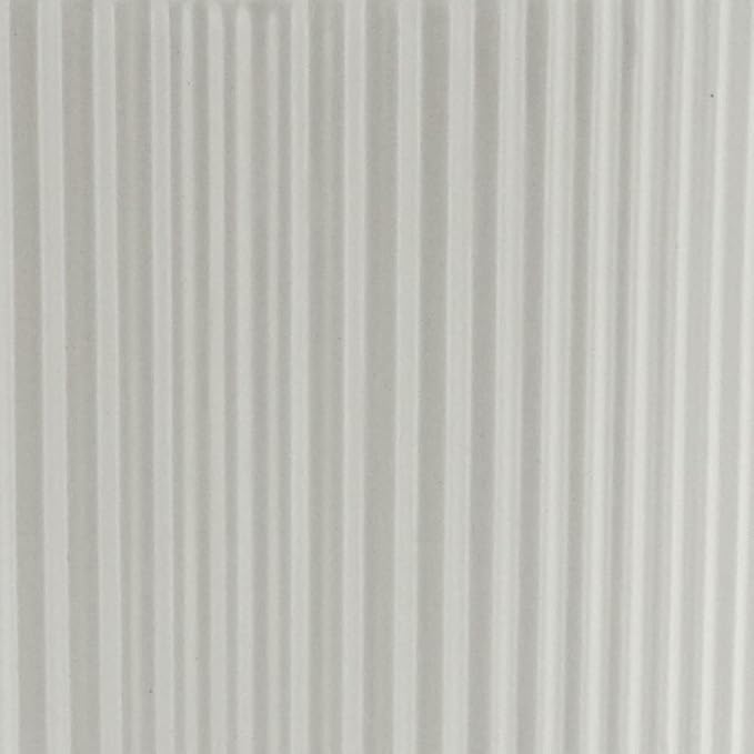 Amazon Basics Fluted Ceramic Round Planter, 8-inch, White - Bloomnest