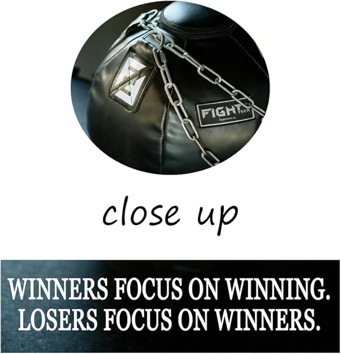 "Winners Focus on Winning" Quote Inspirational Wall Art Success Motivational Mindset Poster for Gym Sports Club Office Bedroom Home Framed Ready to Hang [18" W X 24" H] - Bloomnest