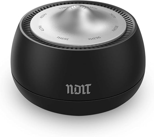 Portable Electronic Tibetan Singing Bowl, 8 Healing Frequencies (396-963Hz), Auto/Manual Mode, Vibration & Timer - USB-C Rechargeable Meditation Device for Yoga, Relaxation, Reiki, Best Gift Choice