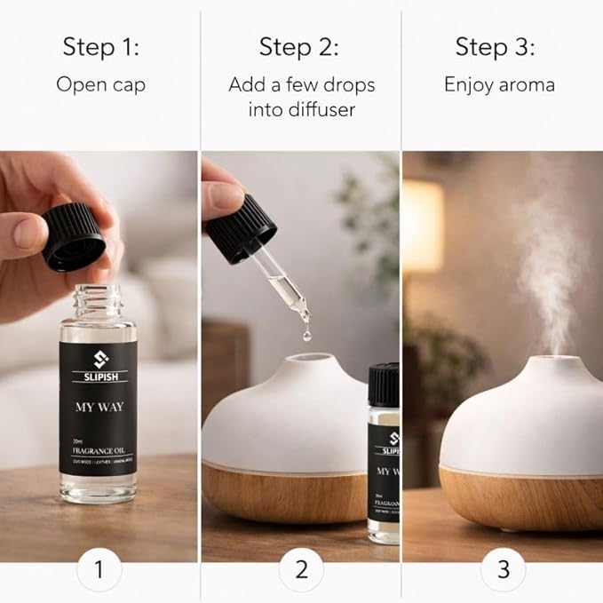 My Way Diffuser Oil 20ml – Luxury Fragrance Oil Inspired by The Scent of 1 Hotel Miami Beach – Blend with Sandalwood, Leather & Spiced Notes – Long-Lasting Aroma for Home & Office Diffusers. - Bloomnest