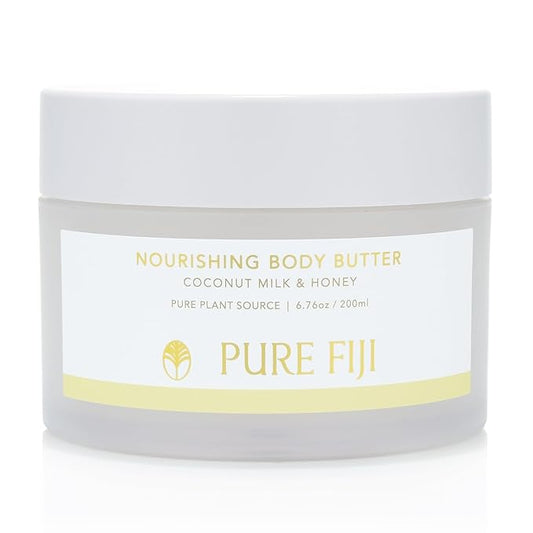 PURE FIJI Nourishing Body Butter, Coconut Milk & Honey (6.7oz/200ml)