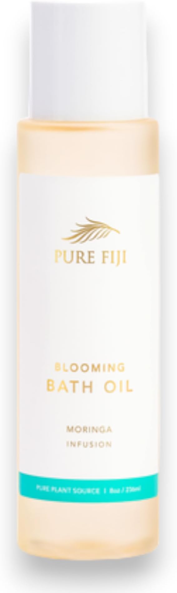 Pure Fiji Bath Oil, Conditioning Body Moisturizer with Natural Ingredients Bath Essential for Women Moisturizing Bath & Body Oil - Moringa (8oz/236ml)