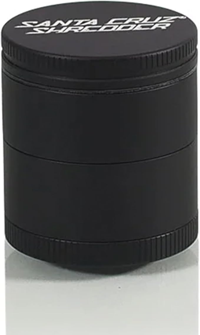 Santa Cruz Shredder Metal Spice Grinder Made in USA (Small (1.7 Inch), Black) - Bloomnest