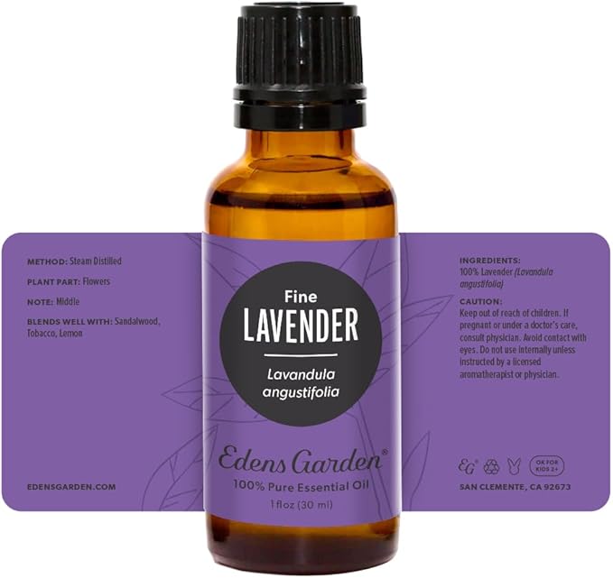 Edens Garden Lavender- Fine Essential Oil- 100% Pure Premium Grade, Undiluted, Natural, Therapeutic, Aromatherapy, The Best for Diffuser, Candle, Humidifiers, Kid Safe 30 ml (1 fl oz) EdensGarden