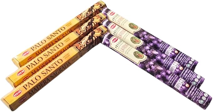 Sandalwood & Vanilla Incense from Hem Bundled with ANKCIENSE Incense Holder Bundle, Variety Pack of 120 Sticks (Lavender & P Santo) ANKCIENSE