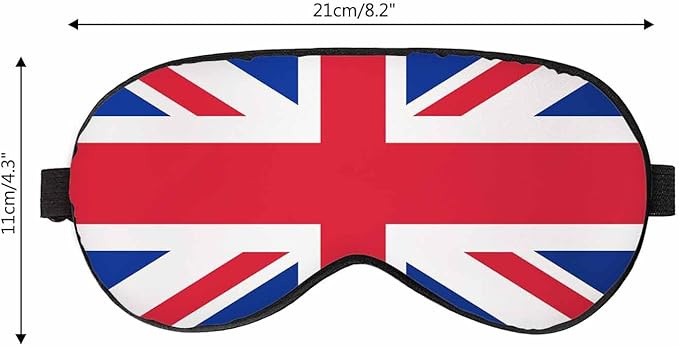 Great Britain Sleep Eye Mask United Kingdom Flag UK Flags Men Women Sleep Mask with Adjustable Strap Eye Cover Eye Shade for Travel, Nap,Meditation - Bloomnest
