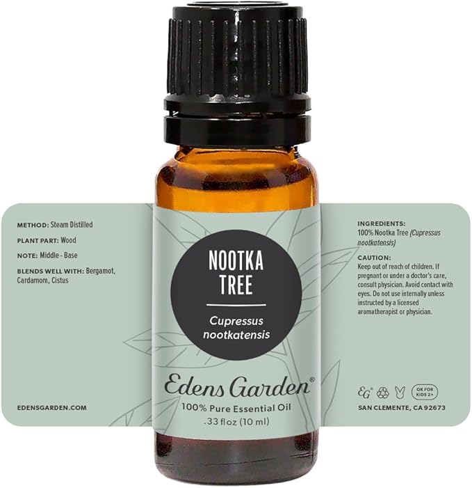 Edens Garden Nootka Tree Essential Oil- 100% Pure Premium Grade, Undiluted, Natural, Therapeutic, Aromatherapy, The Best for Diffuser, Skin, Candle, Laundry 10 ml (.33 fl oz) - Bloomnest