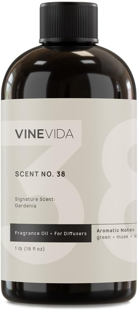VINEVIDA [16 Fl Oz] Gardenia Fragrance Oil for Cold Air Diffusers, Essential Oils for Diffuser Oil Refill & Air Freshener Room Spray - Bloomnest