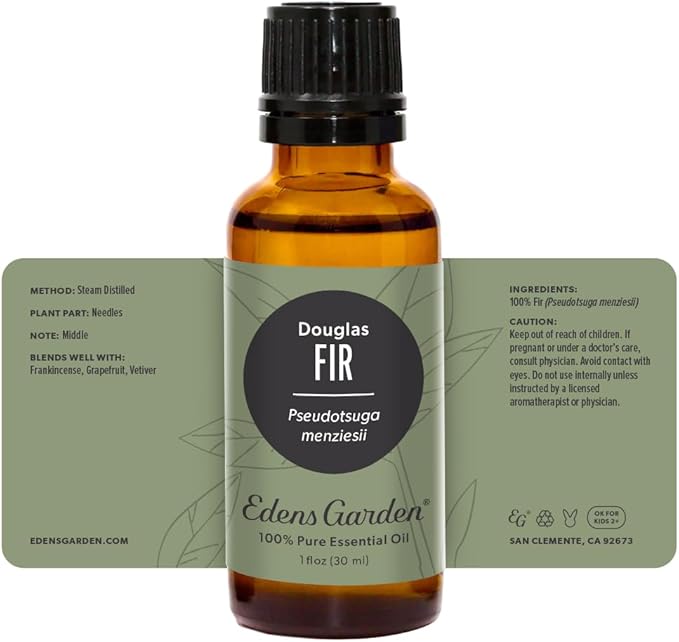 Edens Garden Fir- Douglas Essential Oil- 100% Pure Premium Grade, Undiluted, Natural, Therapeutic, Aromatherapy, The Best for Diffuser, Skin, Candle, Humidifiers 30 ml (1 fl oz) EdensGarden