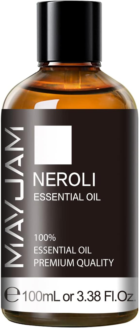 Neroli Essential Oil, MAYJAM Pure Essential Oils for Diffusers, 3.38FL.OZ/100ML Large Volume Neroli Oil with Premium Glass Dropper - Bloomnest